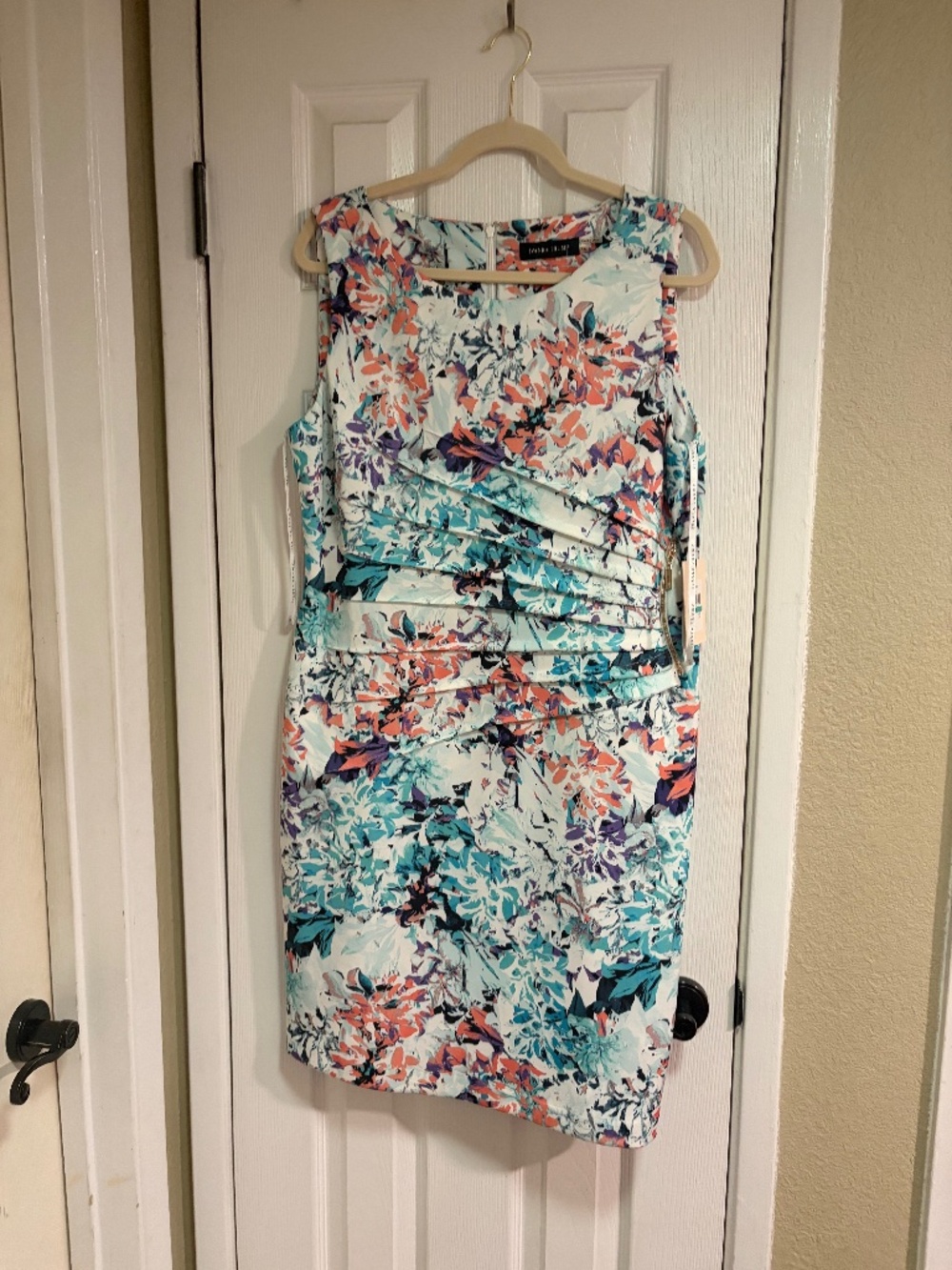 NWT, Ivanka Trump Floral Sleeveless Dress Size 16